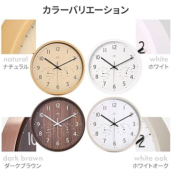 Amazon.co.jp: life_mart 掛け時計 壁掛け時計 電波時計 温度