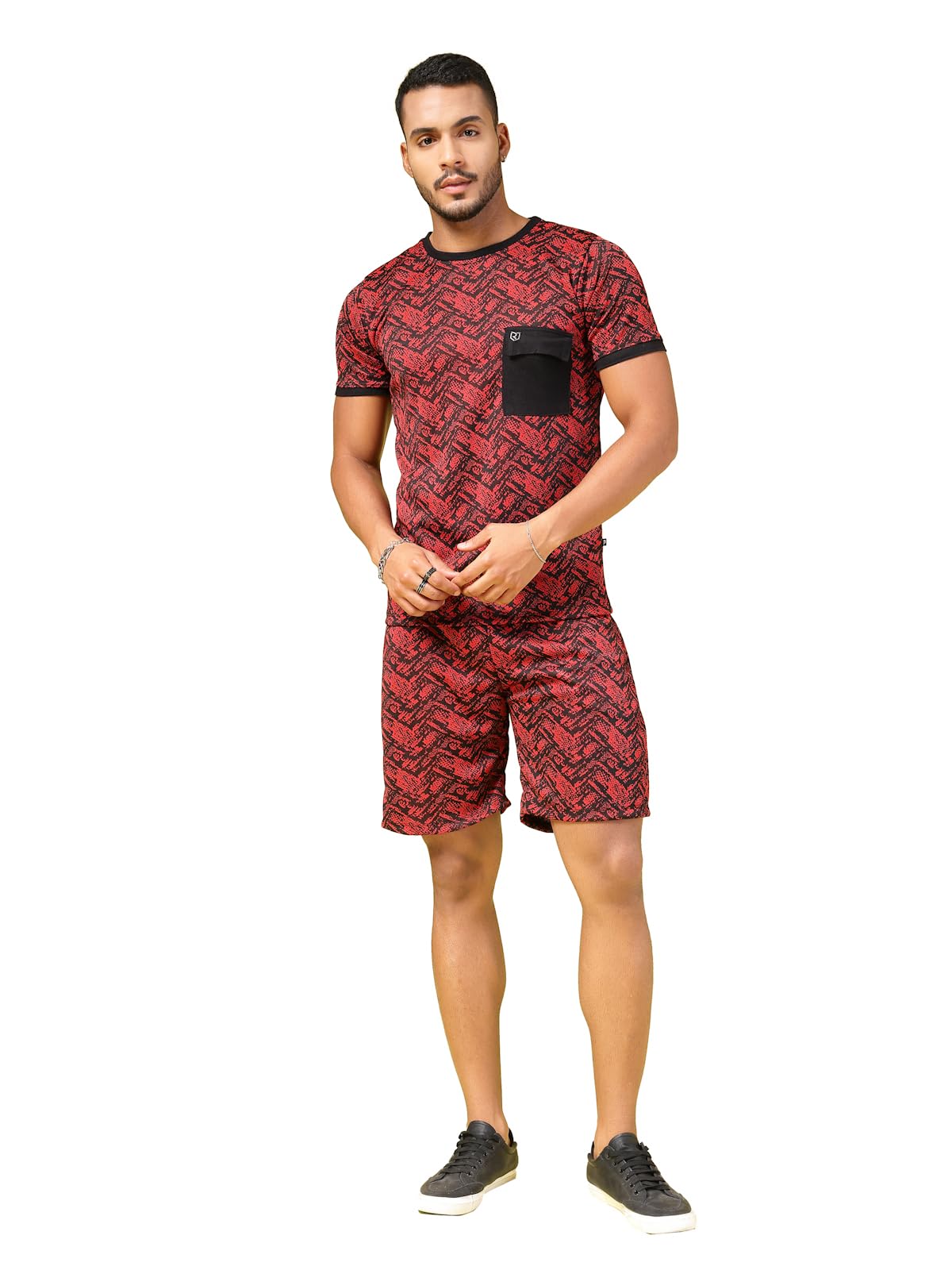 rigo Waffle Knit Co-ord Set for Men's | Night Suit Set for Men's | Lounge-wear Nightdress Pajama Set for Men's | Night Wear, Beach Wear, Vacation Wear-picture-40