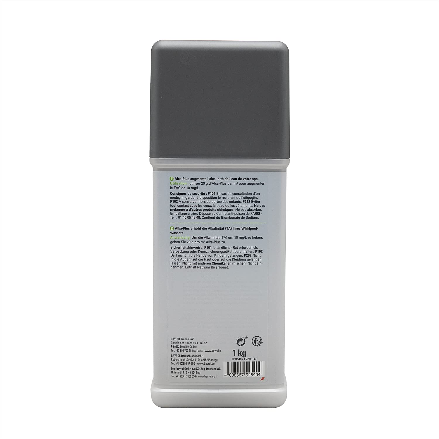 BAYROL SpaTime ALCA-Plus Granulés - 1kg | Correcteur TAC - Augmente l'Alcalinité - Dissolution Rapide + 10 Tests HPS OFFERTS 6 en 1