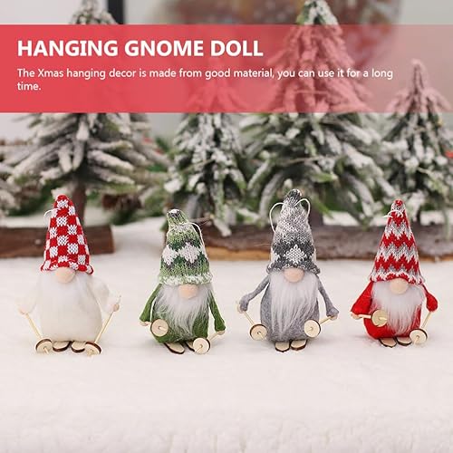 Miniatura 7 de BESTOYARD Colgante de muñeca de esquí, gnomos de árbol de Navidad, adorno de chimenea de Navidad, adorno de muñeca sin rostro, adornos de Navidad,