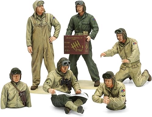 Tamiya Modelos U.S. Tank Crew Set (Teatro Europeo)
