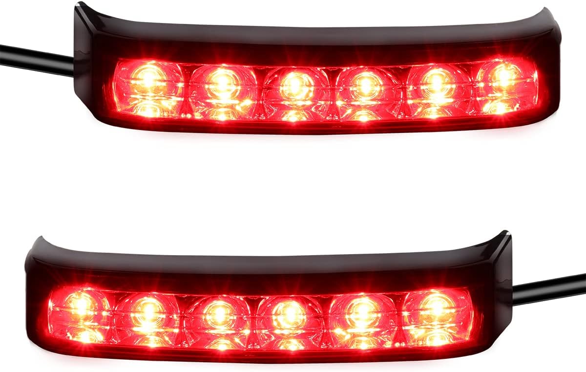 Saddle bag Tail Lights, Rear Red Saddlebag Brake Light for Harley Touring, Sportster, Dyna, Street Glide Road King 2014-2022
