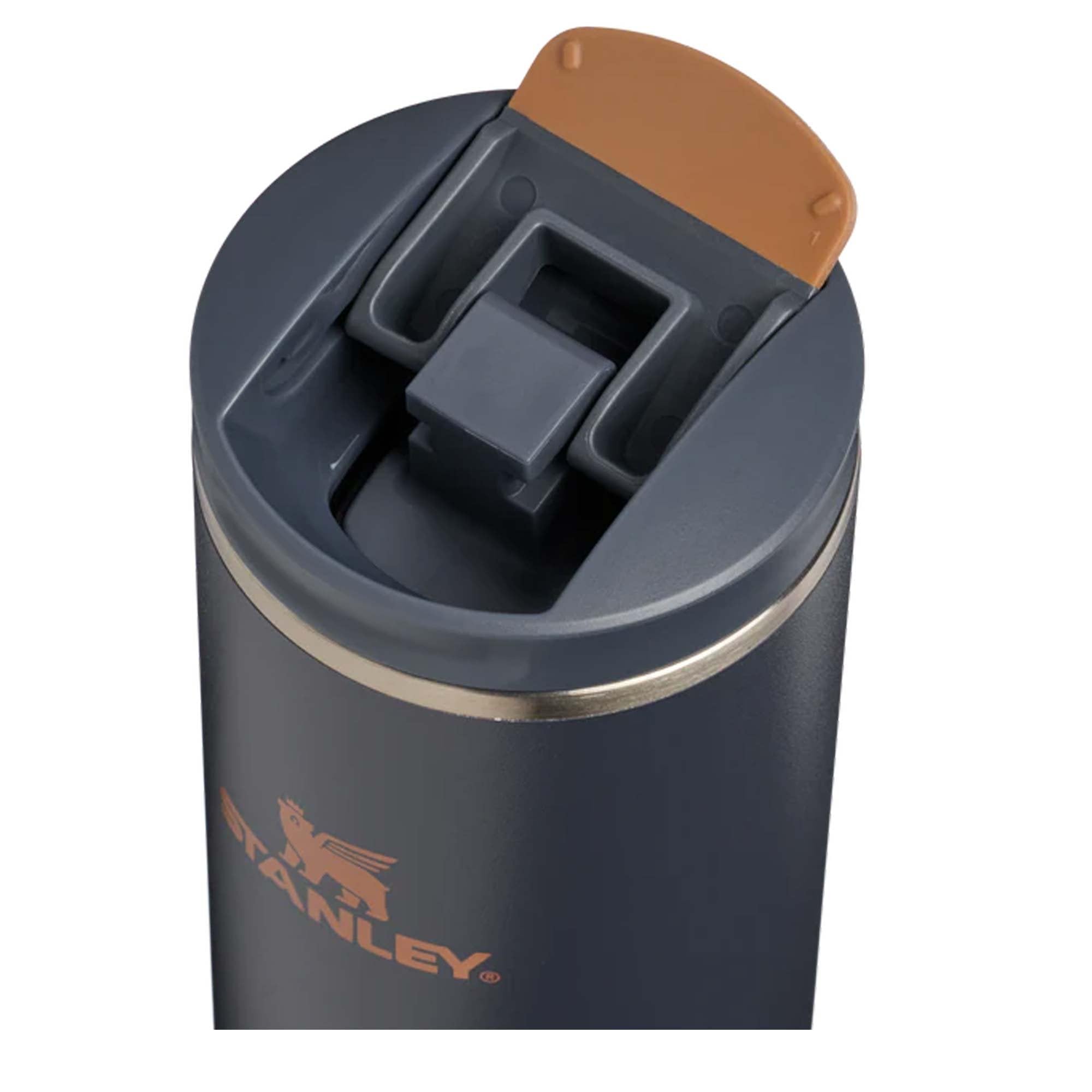 STANLEY 1913 Transit - Taza abatible de 0,35 L, mantiene 4 horas caliente, 6 horas de frío, apta para lavavajillas, a prueba de fugas, compatible con portavasos de coche, taza de café aislada, color