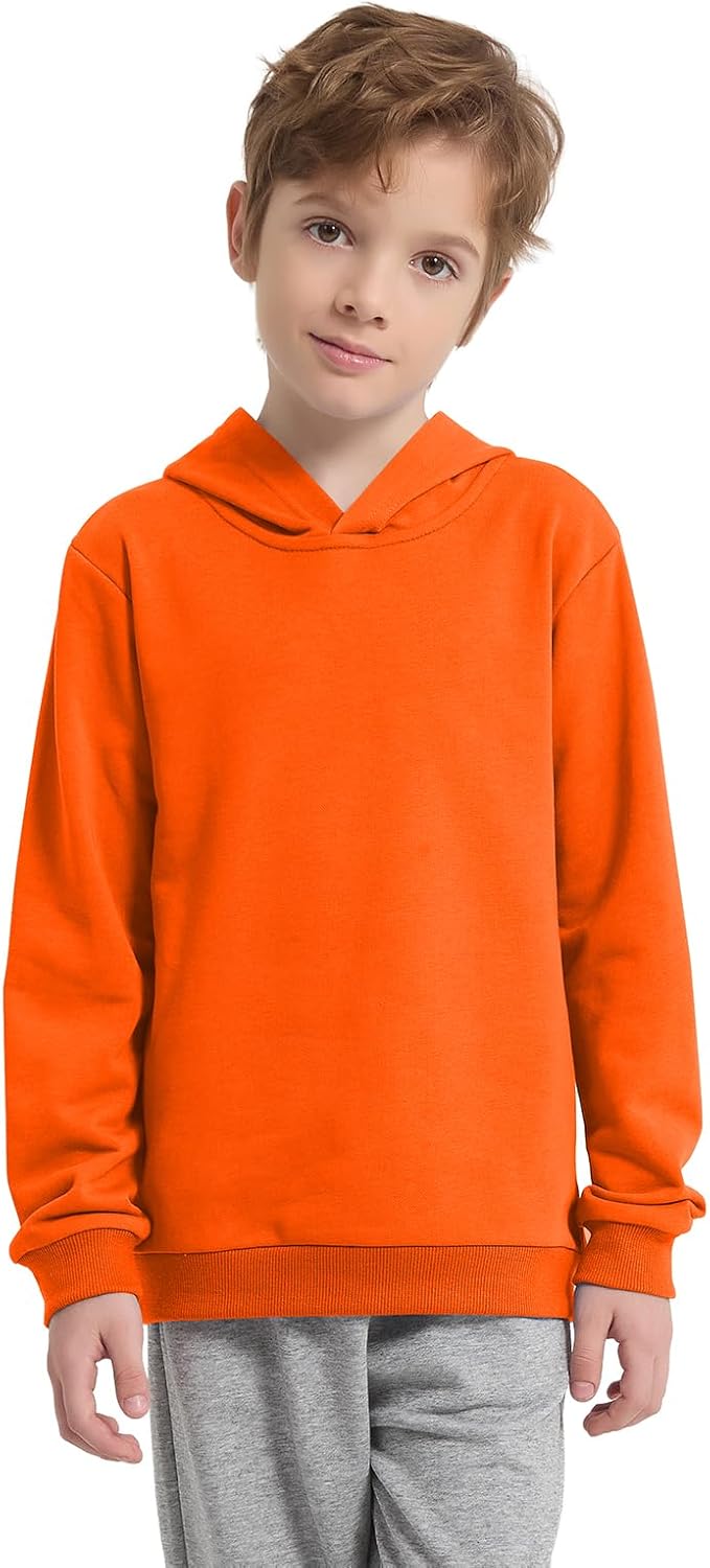 Phedrew Cotton Kids Hoodie Sweatshirt Midweight Long Sleeve Pullover Boys Girls Tops Clothes for Toddlers(Age 2-14) - Image 2