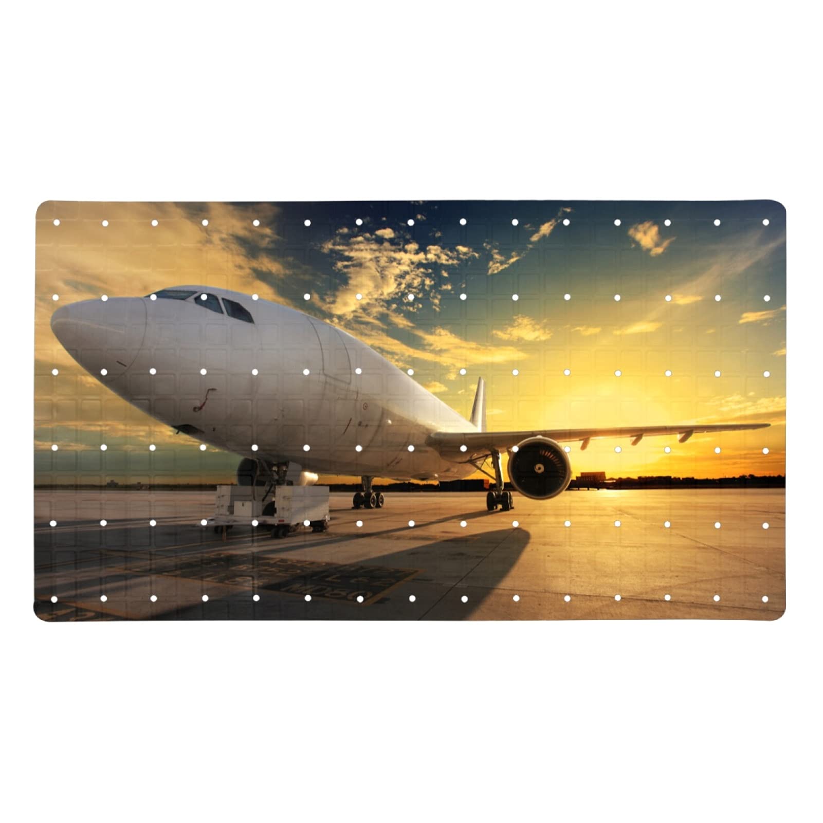 Tapis de bain antidérapant avion pour des douches familiales sereines