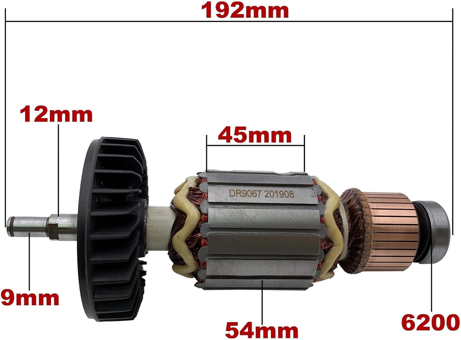 AC220V-240V Armature Rotor Anchor Replacement for Angle Grinder 9067 9069