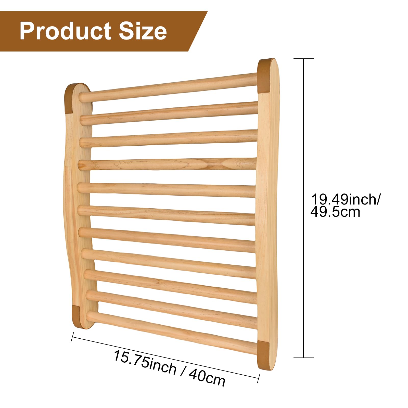 Shanshanshop 2pcs Sauna backrest?Sauna backrest Infrared?Infrared Sauna Accessories?Suitable for Sauna Rooms and Bucket Style Sauna backrests,18 x 12 Inch?Comfortable, Ergonomic s-Shaped