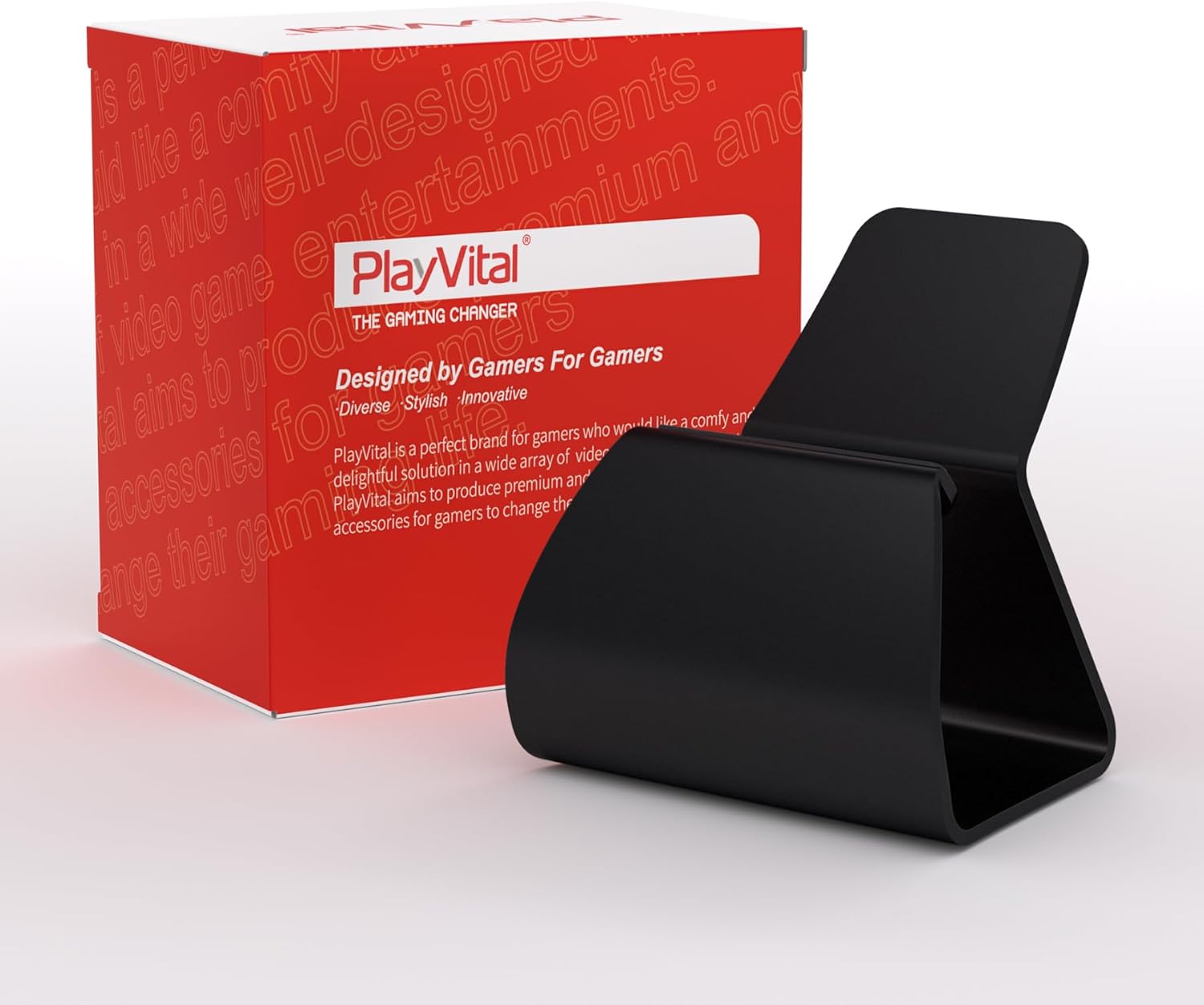 PlayVital Stand-AL Game Controller Stand for ps5, for ps4, Universal Desktop Display Gamepad Stand for Xbox Series X/S, Xbox One, Aluminium Metal Controller Stand Holder for Switch Pro - Black 3 61kdguSJ86L. AC SL1500