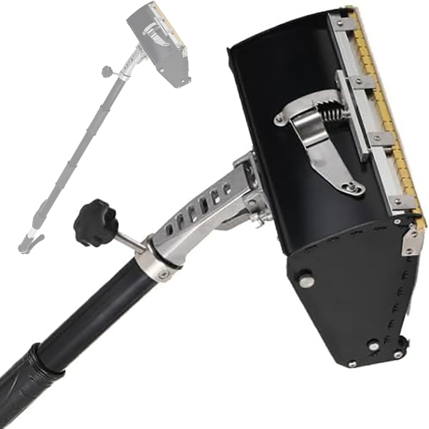 Adjustable Drywall Flat Finishing Box Set with Extension Handle, Height 106-165cm, 8-Inch Drywall Tools for Smooth Finishing and Professional Results