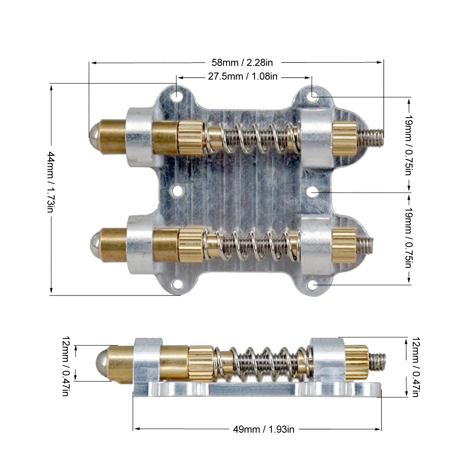 Stabilisateur De Trémolo Pour Guitare électrique, Kit De Stabilisation En Laiton Pour Pont De Trémolo