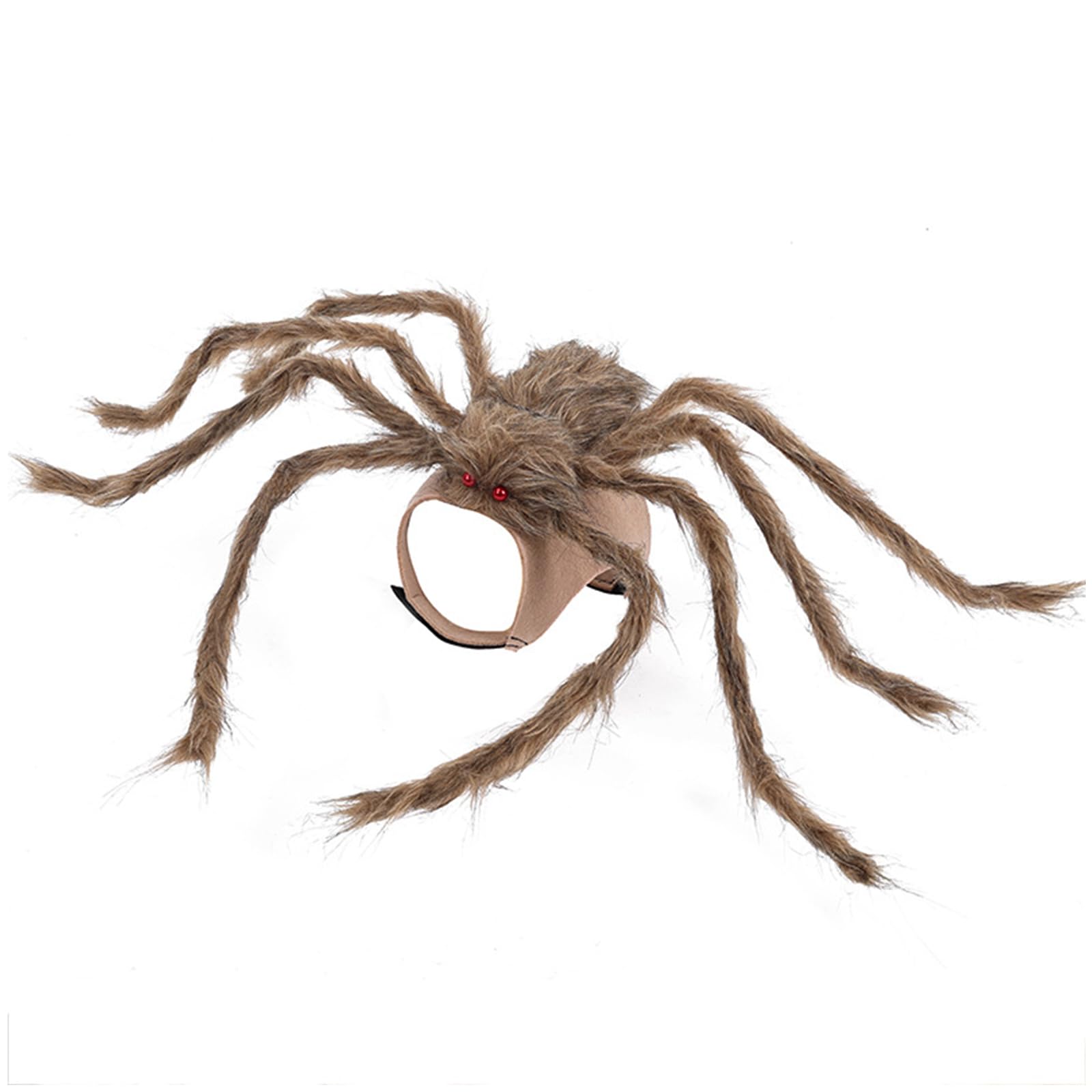 SEIS Halloween Dog Spider Costume Funny Pet Dress Up Clothes Creativity Brown Araneid Cosplay Apparel (L (Chest Circumference 23.6-37.8