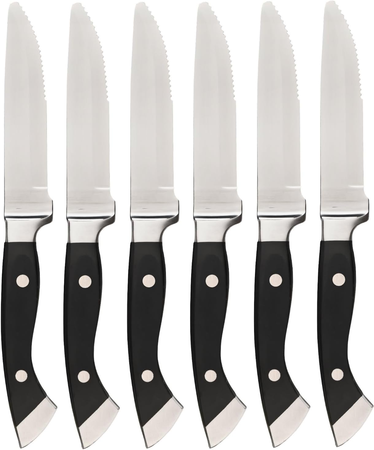 6 STEAKHOUSE STEAK KNIVES New! ~ BBQ Kitchen Dining Chop Knife Set