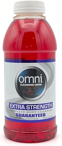 Wellgenix Omni Detox Cleanse Drink - 16 oz sabor a ponche de frutas - Desintoxicante corporal de descarga rápida, sistema de limpieza a base de