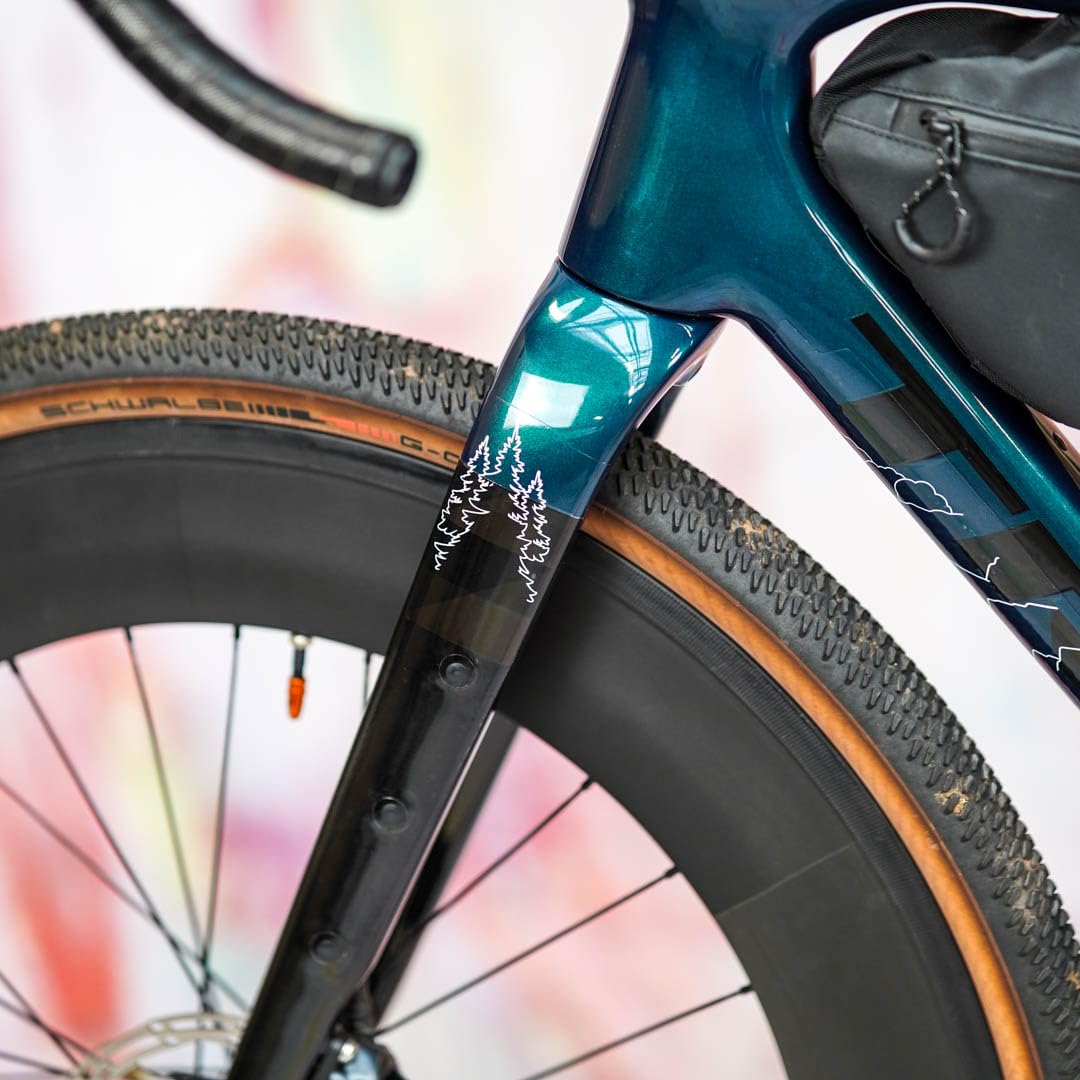 unleazhed Gravelbike - Pellicola protettiva per telaio opaca, per Gravel Bikes Made in Germany, set completo di protezione del telaio