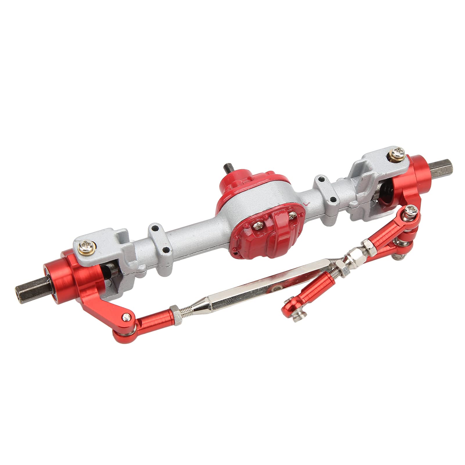 Zestaw metalowych osi samochodu RC Trwałe części do modernizacji do ciężarówki MN D90 D91 99S FJ45 1/12 RC (Silver Red)
