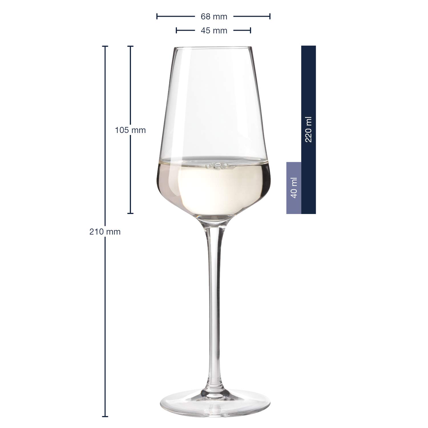 LEONARDO HOME PUCCINI Juego de 6 Vasos digestivos, Claro, 110ml, 6