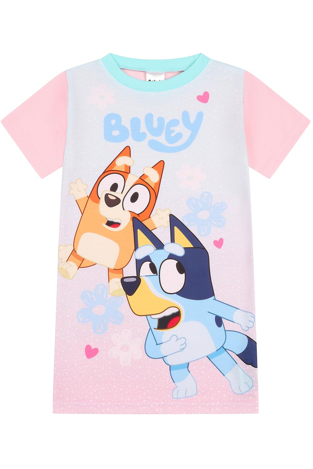 Bluey Girls Blue Y Nightie Nightdress Nightgown For Kids (18-24 Months)