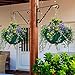 Amagabeli Hanging Plants Bracket 12'' Wall Planter Hook Flower Pot Bird Feeder Wind Chime Lanterns Hanger Patio Lawn Garden for Shelf Shelves Fence Screw Mount against Door Arm Hardware