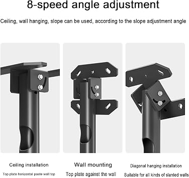 Adjustable Ceiling TV Mount Bracket,Tilt and Rotatable TV Stand,Fits 37-85inch TVs,Max VESA 600x400mm,with Loading 176 Lbs