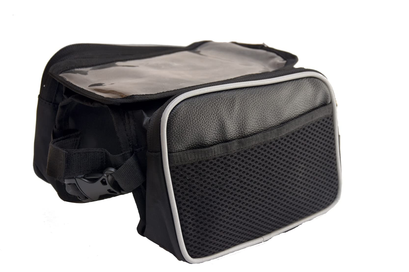 Wavva® Polyester Bicycle Double Sided Front Frame Handlebar Bag – Water Resistant Mobile Pouch for Cycle for Up to 7 Inch Phones (Black) (B09NHSTF1T) Amazon Price History, Amazon Price Tracker