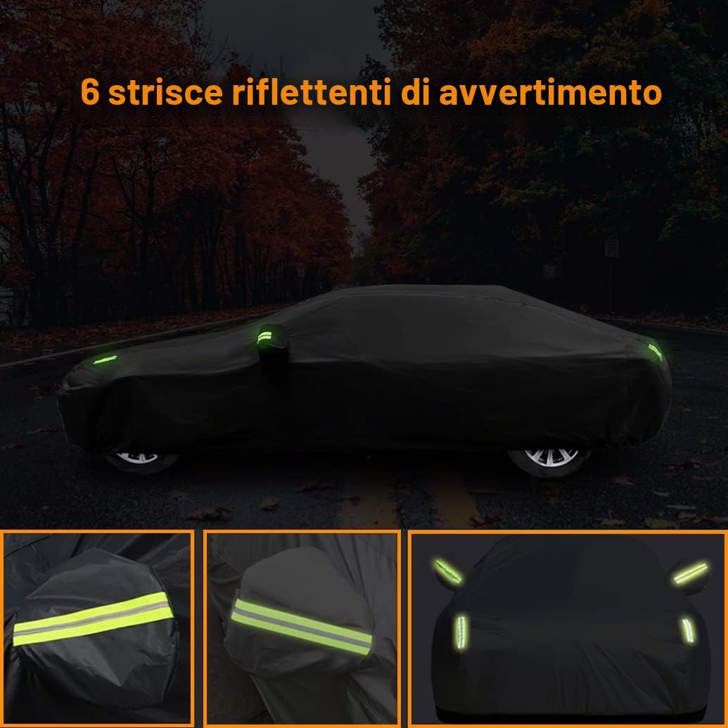 Telo Copriauto Compatibile con Porsche 911 992 991 997 996 993 964(94-26)/ 986 987 981 982(96-26), Impermeabile Copertura con Cotone, Telo Copri Interno ed Esterno per Neve Pioggia Sole Freddo