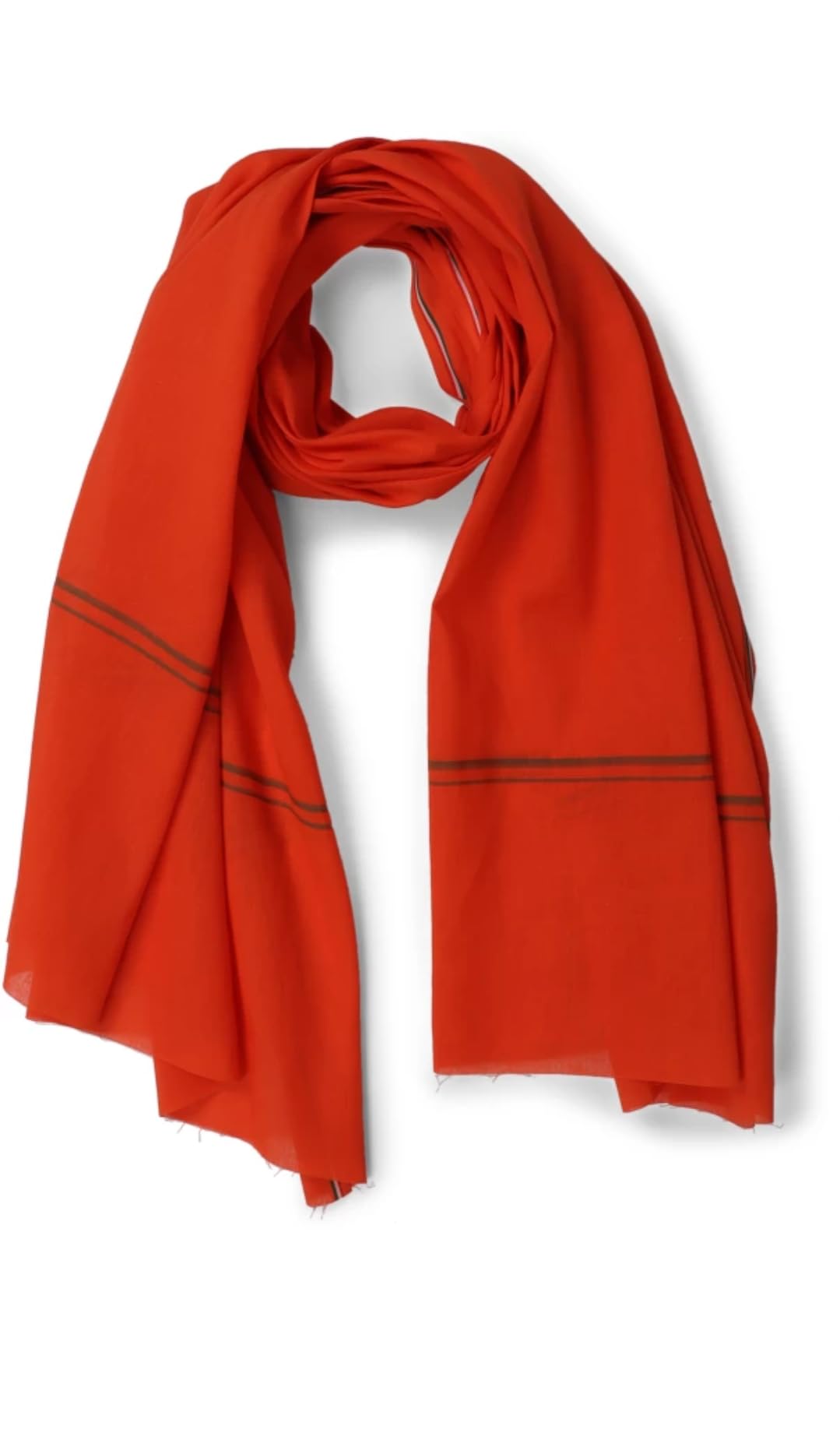 Bhagva Saffron Pure Cotton Gamcha - Traditional Indian Towel Quality, Modern Comfort perfect for Yoga, Holy Pooja, gym and daily use