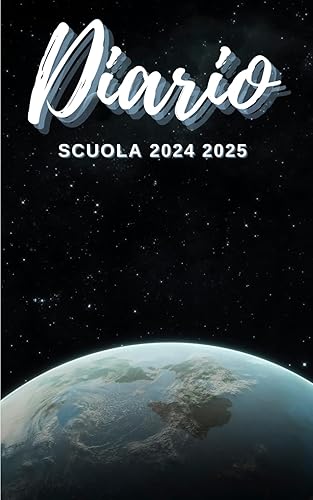Diario scuola 2024 2025 Spazio: Pianificatore giornaliero per ragazze e ragazzi | Materiale scolastico medie elementari superiori università - Copertina Astronomia
