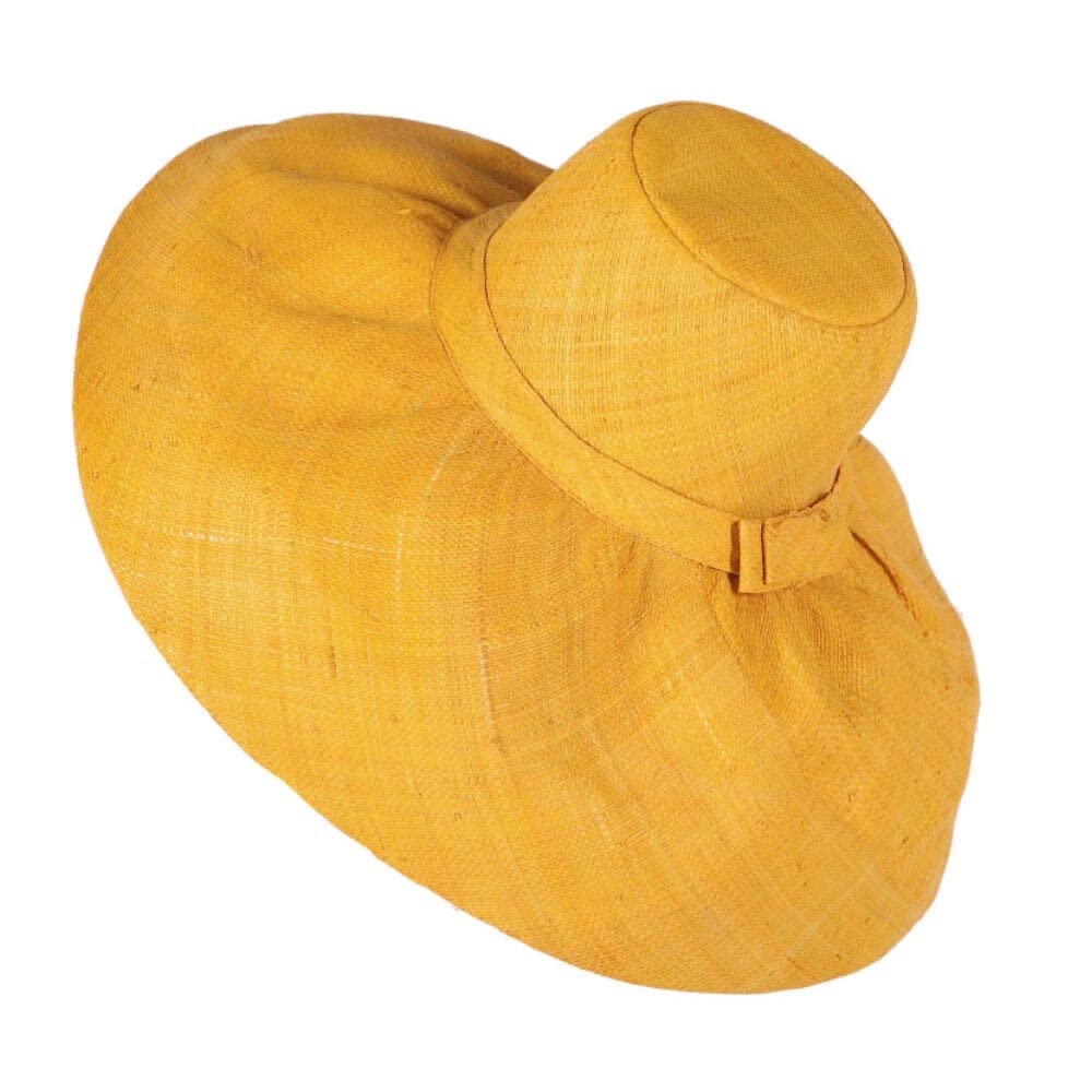Pamela Invitada Boda Mujer Sombrero Ibiza Grande en Rafia de Madagascar Pamela Ala Larga 18 cm Moldeable Sombrero Playa Mujer Paja Madrina Boda, Pamelas para Bodas y Tocados, 10 Colores Disponibles