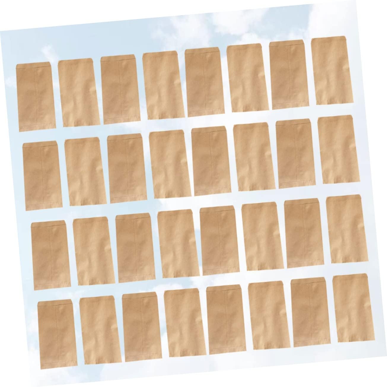 100pcs Kraft Paper Storage Bags Adhesive Pouches for Garden Tools Portable Kraft Bags for Organizing and Packaging Items image 5