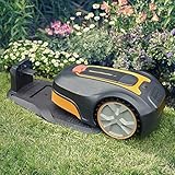 LawnMaster L10 Robotic Lawnmower. Fully Automatic Robot Mower with Auto Charging Docking Station & 20V MAX 2.0Ah Lithium-Ion Battery. For Lawns up to 400m², 18cm Cut Width, Cut Height Adjust - Image 9