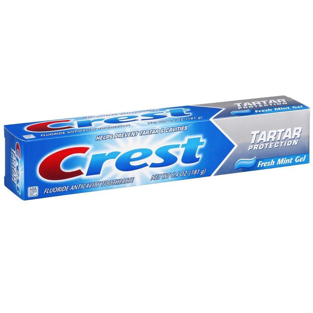 Crest Tartar Protection Dentifricio, menta fresca Gel, 6.4 Ounce (confezione da 2)