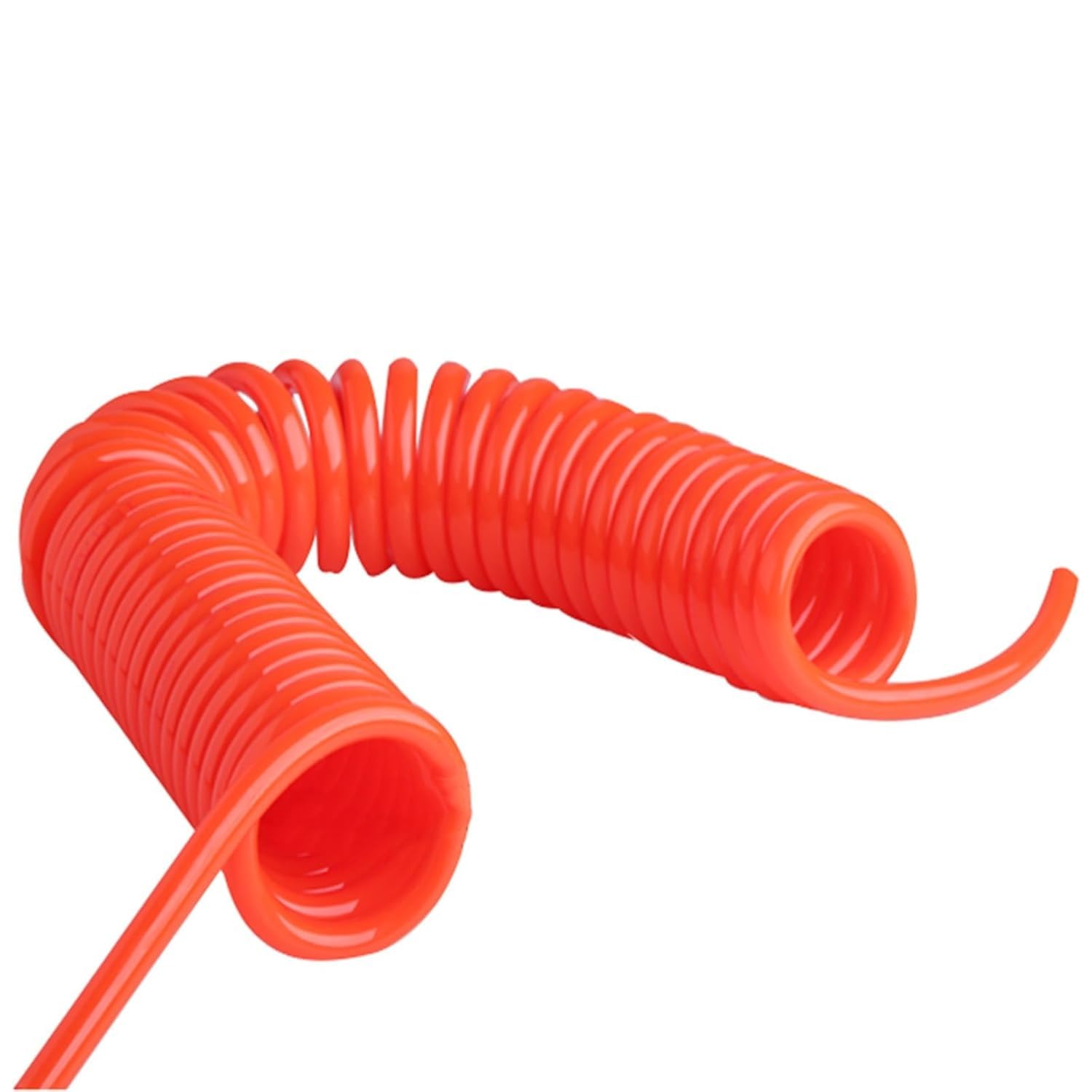 BDAYEK Spring Spiral Cable Coiled cable 5mm x 8mm Polyurethane Spiral Tube Spring Hose Air Pump Compressor Retractable Coil(6 meters)