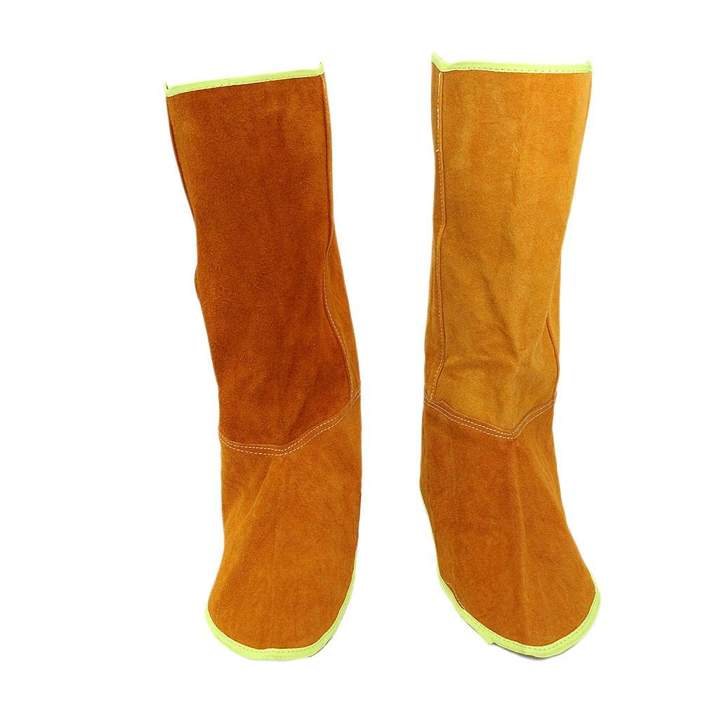 Heat Resistant Leather Welding Split Protective Shoe Cover Welder Protector-image-46