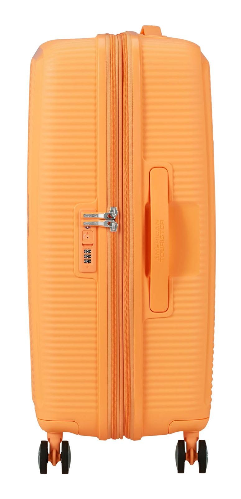 American Tourister carrello Soundbox Spinner 67/24 TSA EXP Trolley Papaya Pop albicocca