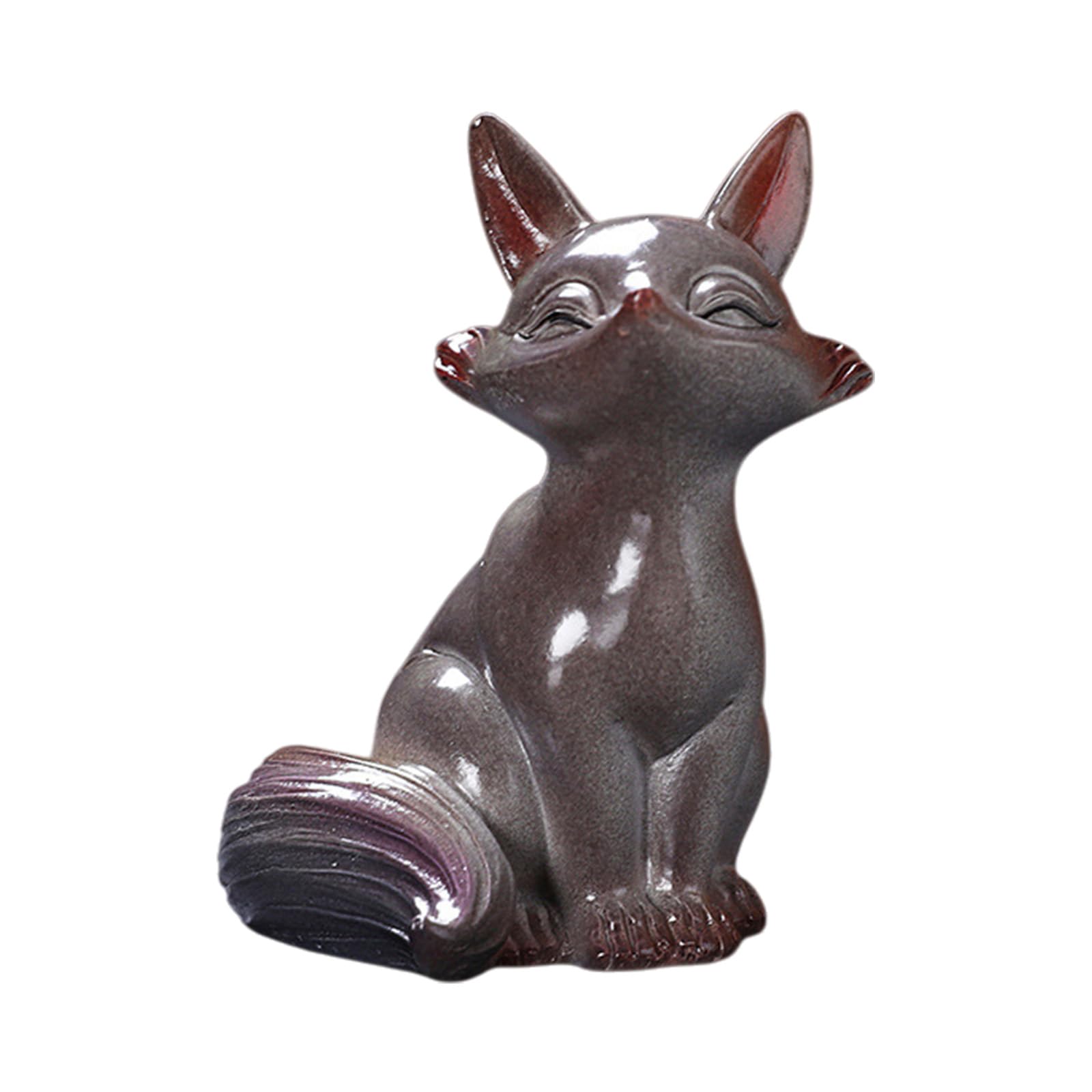 Limtula Heat Activated Ceramic Teas Pet Foxes Ornament Decoration for Kitchen Shelf or Workspaces Activated Enthusiasts & Workspaces Color-Transform Fired Kitchen Artistic Handcrafted Decoration