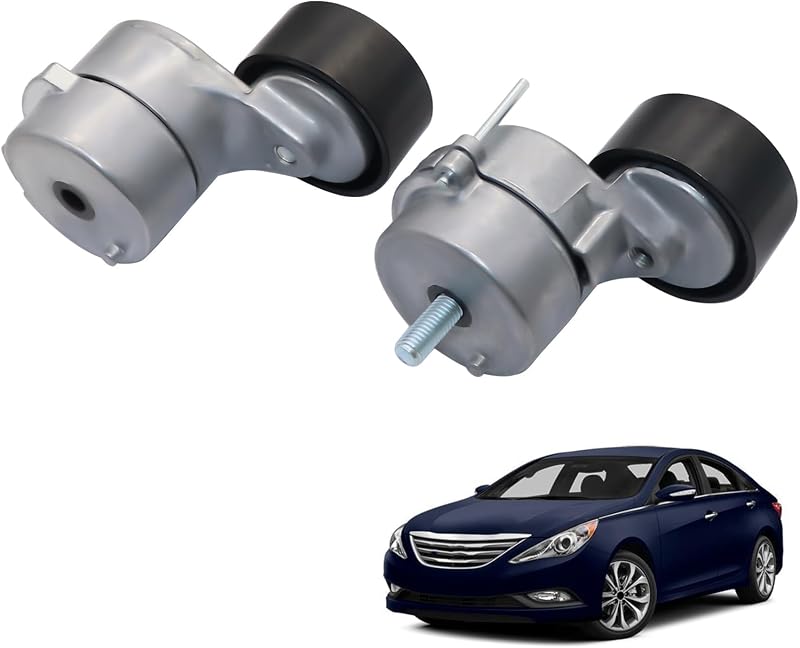 Par de tensionadores da correia do motor XQSMWF para Hyundai Sonata Hybrid e Kia Optima Hybrid 2.4L – 2 unidades