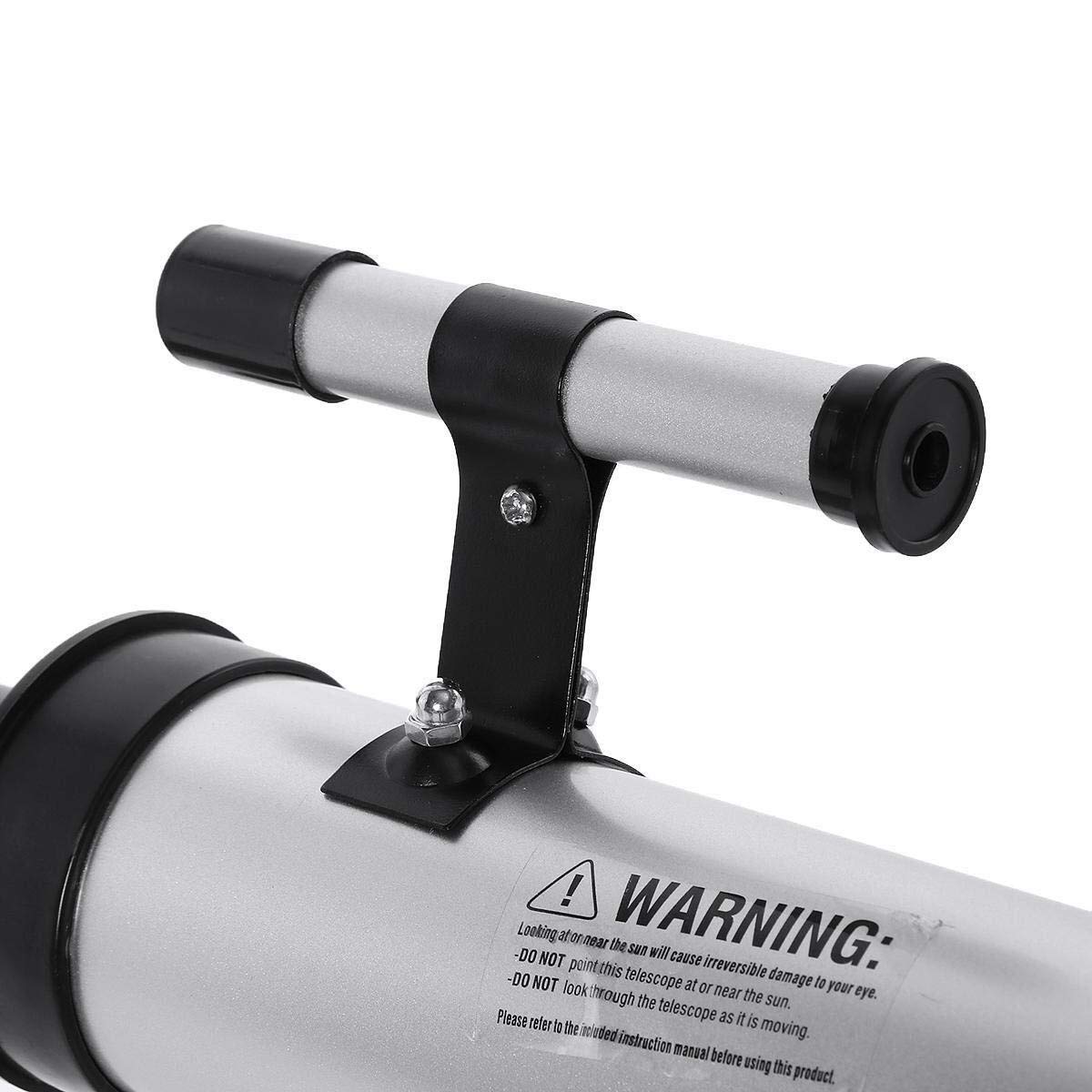 Telescopio para niños y Principiantes, Apertura Clara de 60 mm, Distancia Focal de 900 mm, telescopio Infantil para Explorar la Luna, cráteres, telescopio portátil para Principiantes Lunares