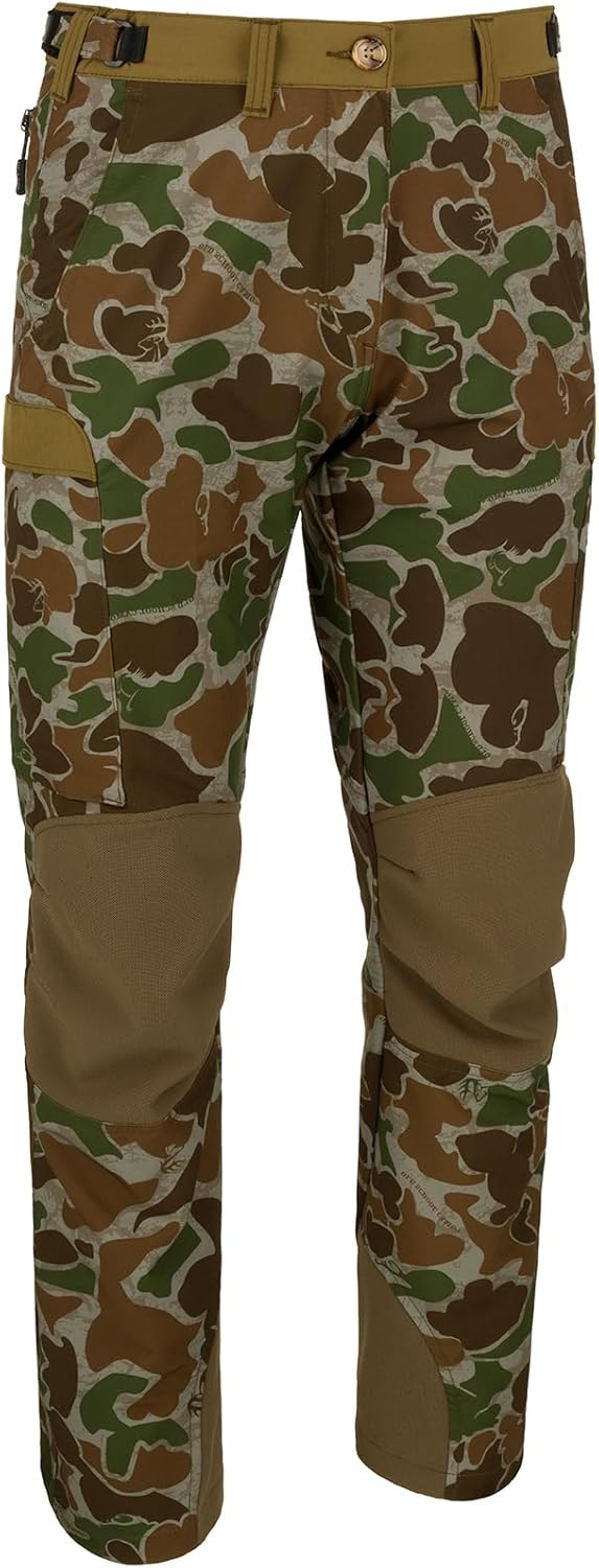 Drake Men's Tech Stretch Turkey Breathable Lightweight Moisture-Wicking Adjustable Waist Camouflage Waterfowl Hunting Pants