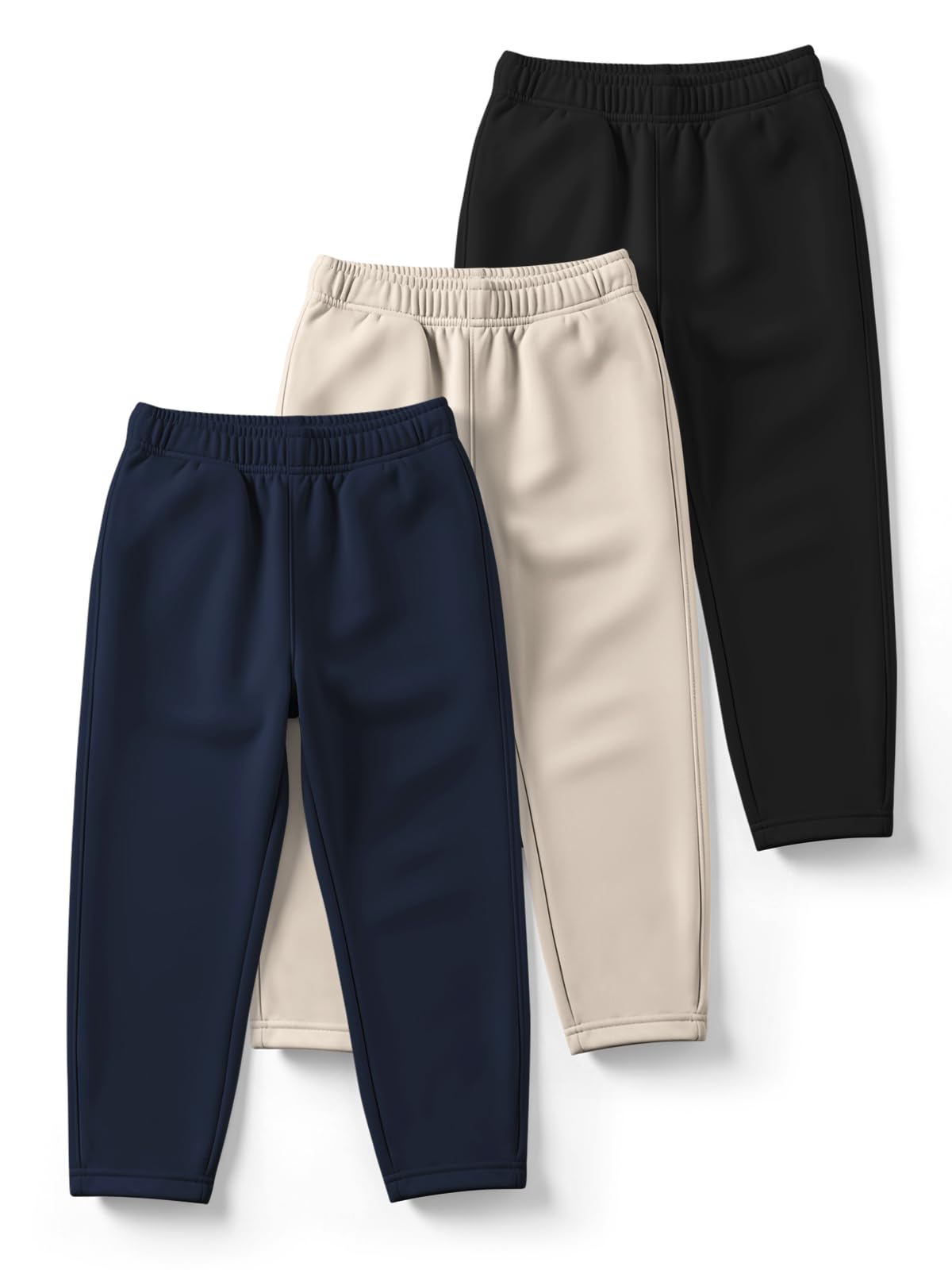 HELLCAT Trendy Solid Cotton Blend Regular Fit Track Pant for Boys - Pack of 3-picture-28