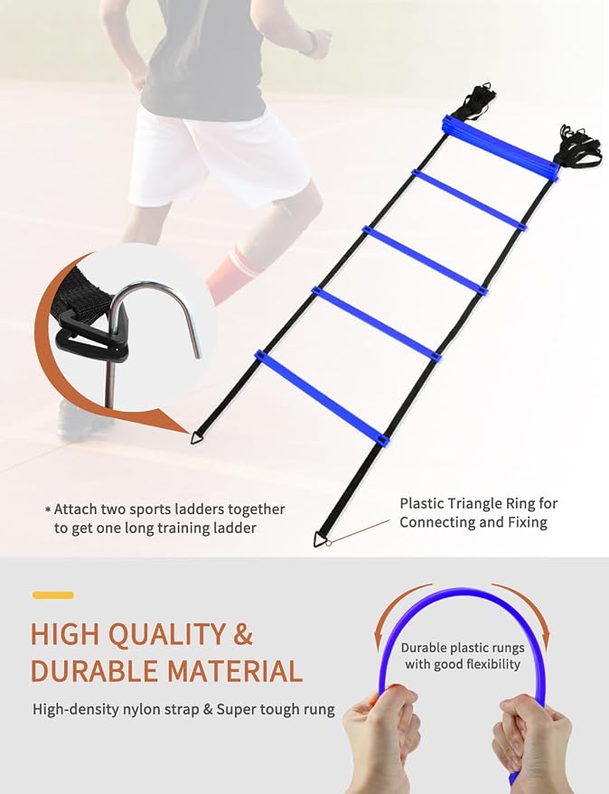 Set de Entrenamiento Agilidad GHB con Escalera y Accesorios miniatura 9