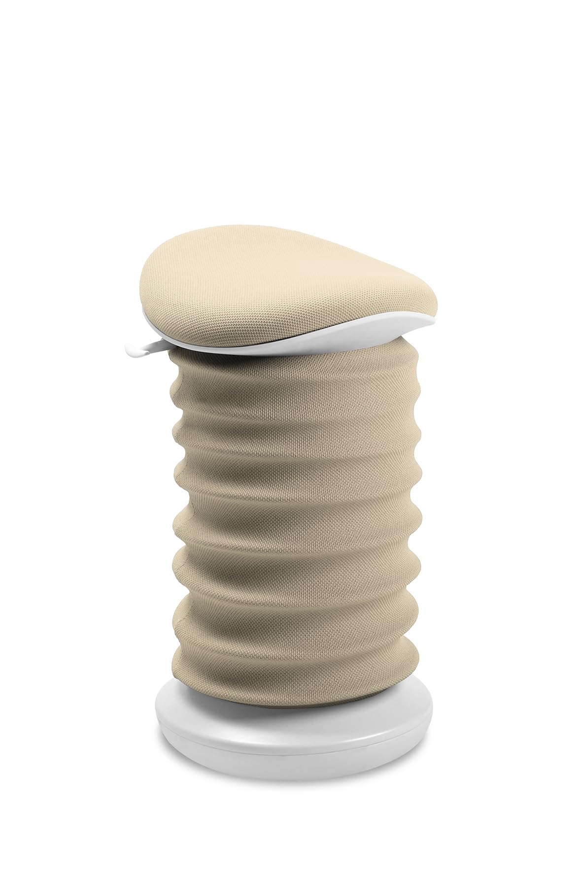 TOPSTAR Sitness 4D AGR-Zertifiziert Dynamischer Sitzhocker papyrusweiss beige - ergonomischer Bürohocker - höhenverstellbar - stärkt den Rücken - entlastet die Bandscheiben