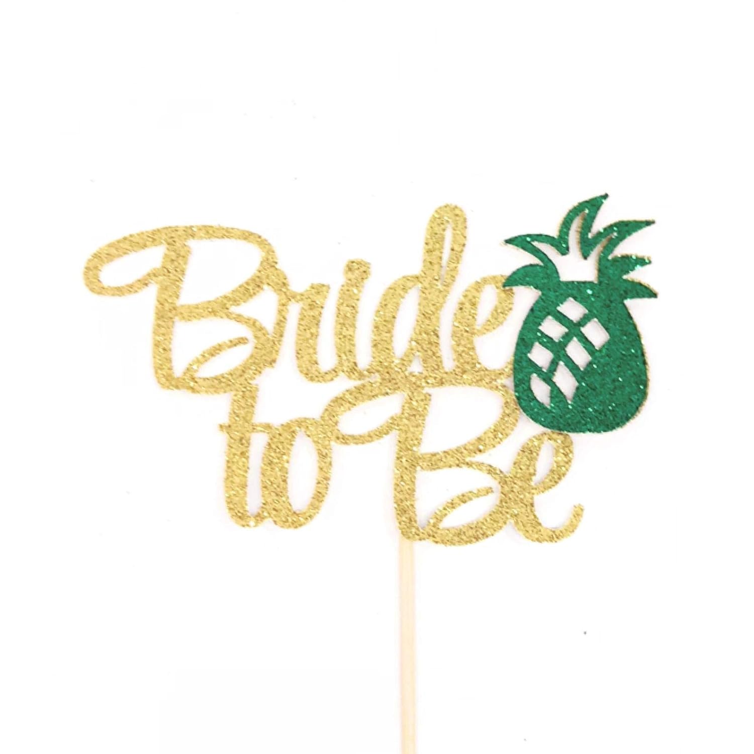 Bride to Be Cake Topper, Tropical Bridal Shower Cake Topper, Pineapple Bridal Shower