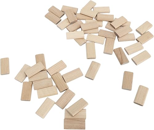 Miniatura 6 de Hyuduo Tenón de haya, 50 piezas de espiga de madera de haya de 0.236 x 1.575 in, suministros de construcción para costura de muebles, fabricación de