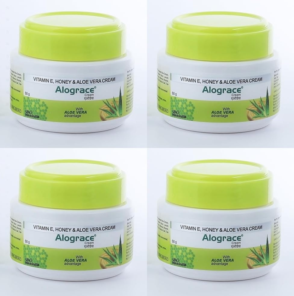 Image of Moisturizing Cream with Vitamin E, Honey & Aloe Vera, 50g (Pack of 4)