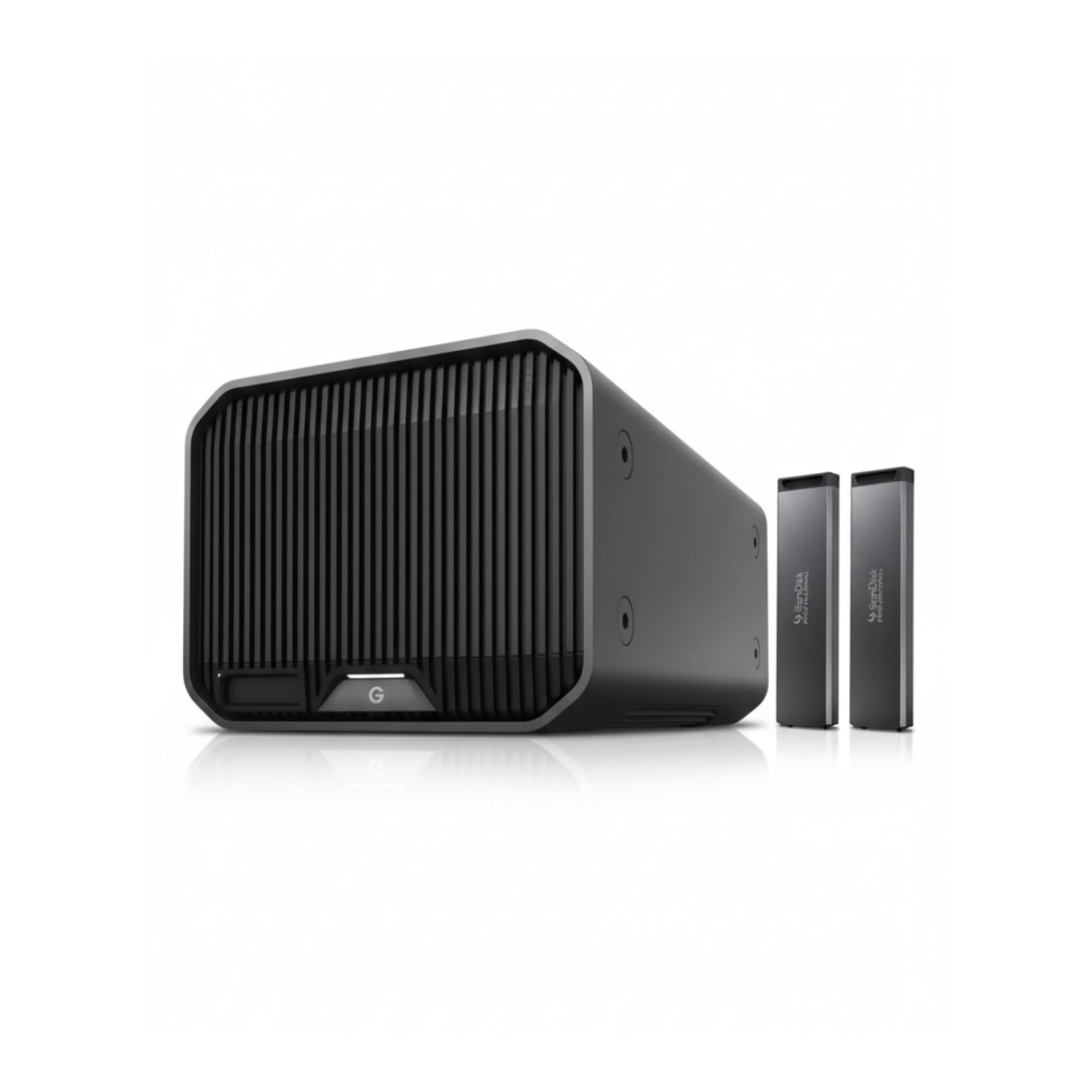 SanDisk Professional G Raid Project 2 16TB Space Gray Hard Drive and 2-Piece PRO-Blade SSD Mag 1TB Bundle