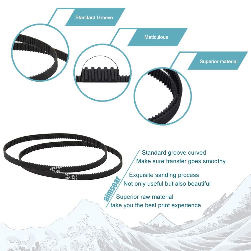 Cinghia Dentata Chiusa GT2 2GT In Gomma Per Stampanti 3D – Larghezze 6/9/10 Mm, Passo 2 Mm, Lunghezza 1140 Mm, Rinforzata In Fibra Di Vetro, Parti Di Ricambio Per Macchinari