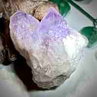 Amazon.co.jp: 双子水晶 虹入り ファントム カクタスアメジスト