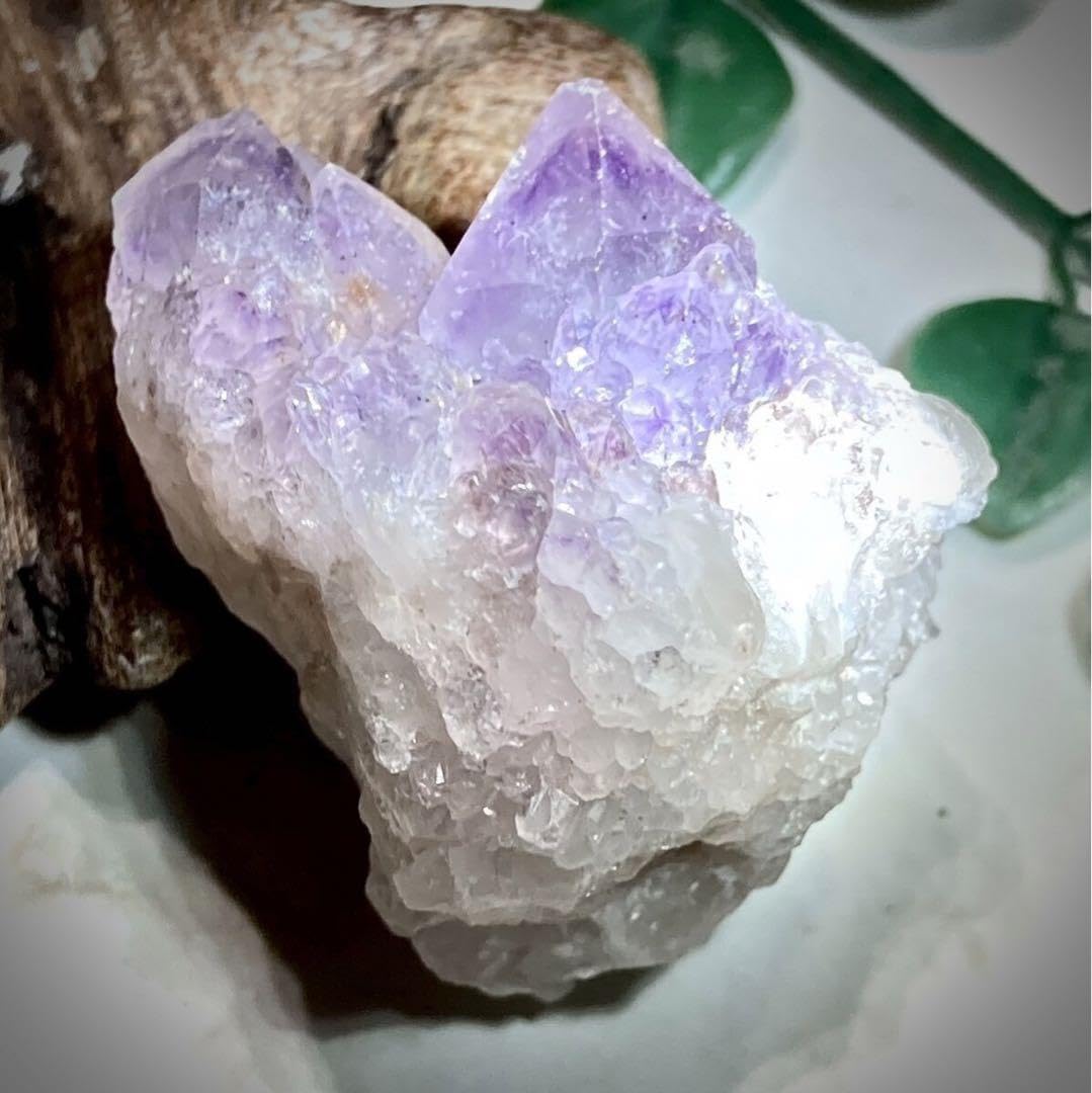 Amazon.co.jp: 双子水晶 虹入り ファントム カクタスアメジスト