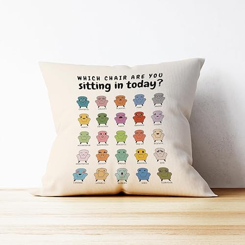 Miniatura 3 de Funda de almohada de salud mental, superpoderes de salud mental, regalos de concientización sobre la salud mental, 18 x 18 pulgadas, funda de cojín