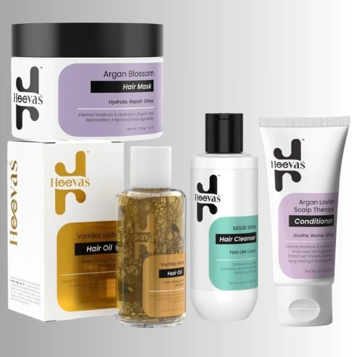 Ultimate Hair Care Combo Pack of 4 | 250ml Shampoo + 100ml Conditioner + 200g Hair Mask + 100ml Oil-image-19